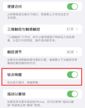 洛扎苹果授权维修站分享iPhone轻点无法唤醒怎么办