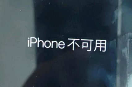 洛扎苹果服务网点分享锁屏界面显示“iPhone 不可用”如何解决 