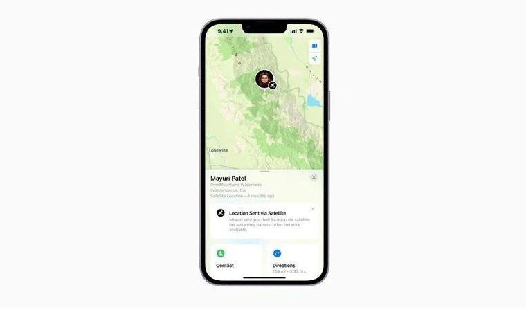 洛扎苹果14维修分享iPhone14系列中 FindMy功能通过卫星分享位置方法教程 