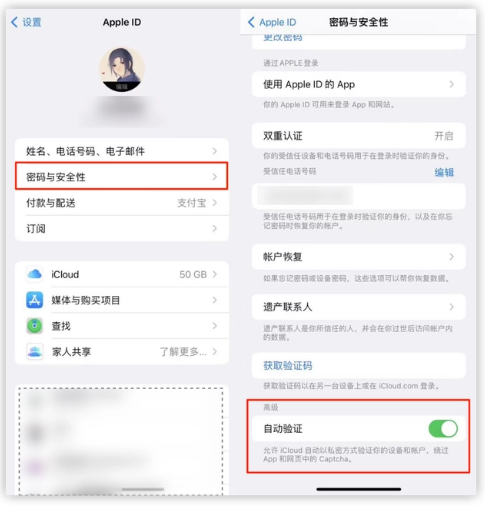 洛扎苹果手机维修分享iOS 16 自动验证功能开启方法 